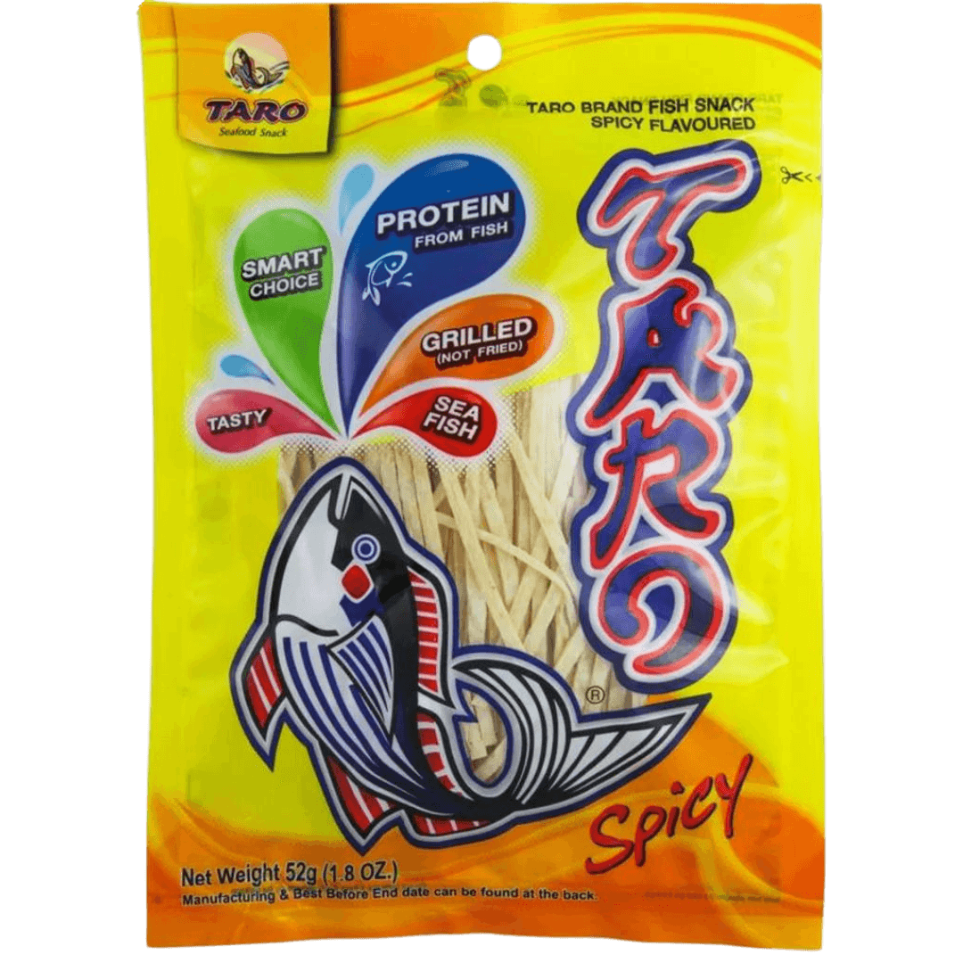 Taro Fish Snack Spicy Flavour 52 g.