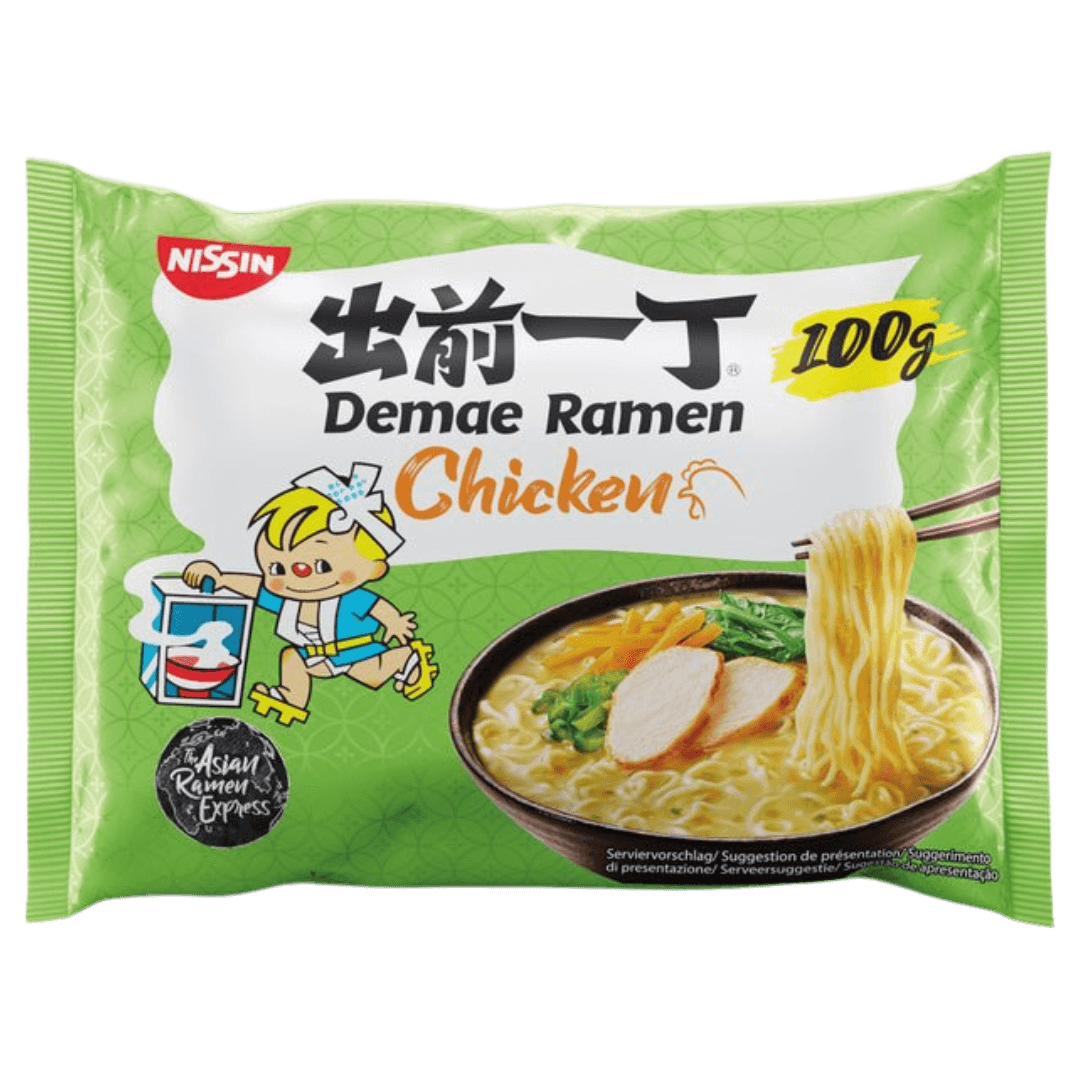 Nissin Instant Nudeln Demae Ramen Huhn (Chicken) 100 g